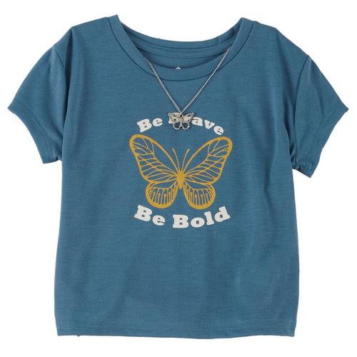 Star Ride Big Girls Be Bold Butterfly Necklace