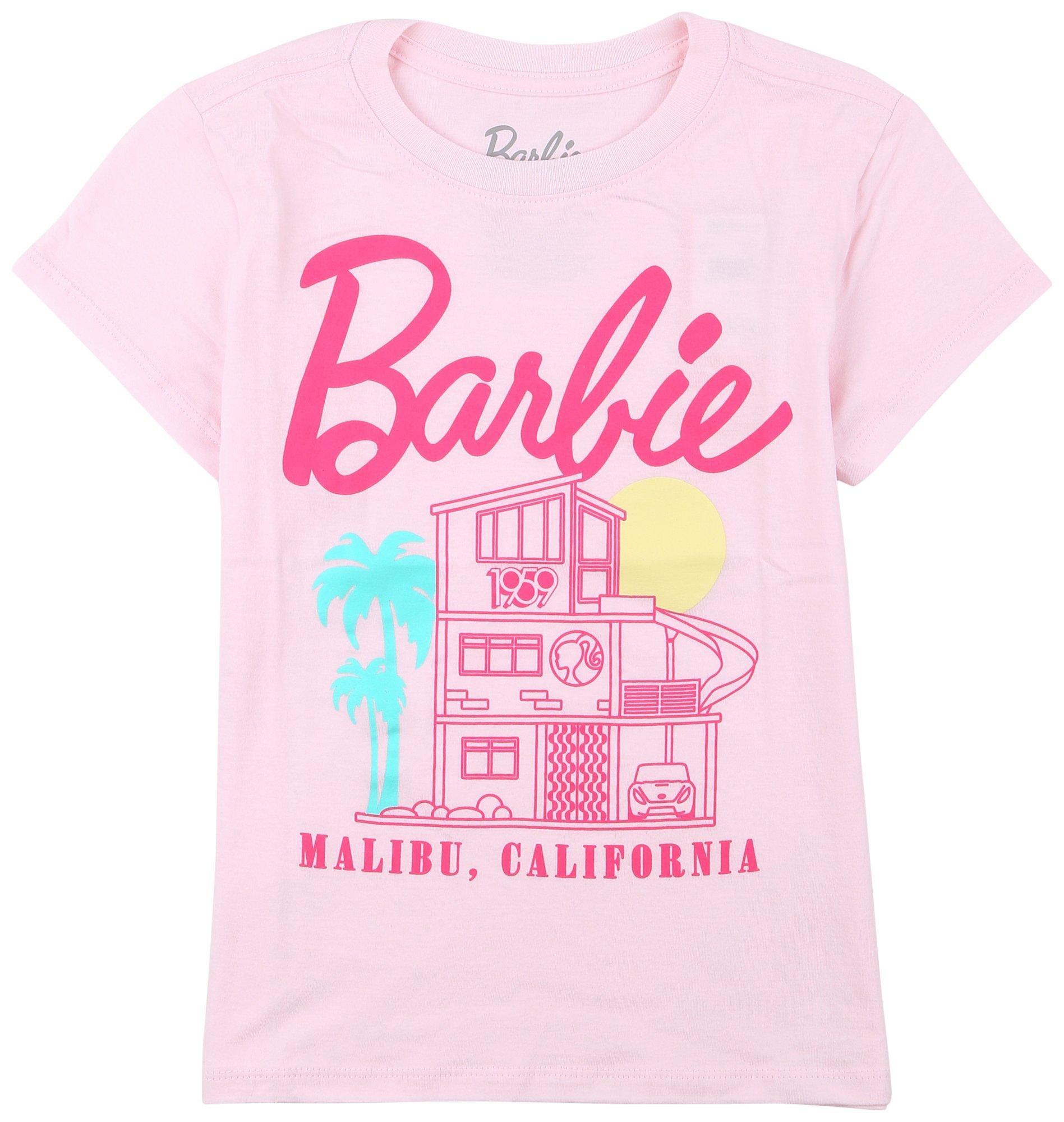 Big Girls Malibu Barbie Short Sleeve Tee
