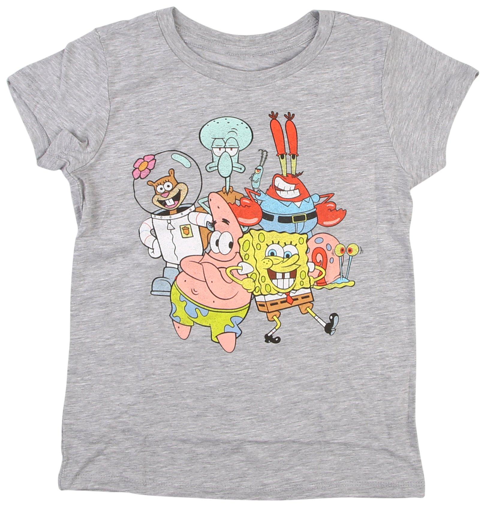 Nickelodeon Big Girls Spongebob & Friends Tee