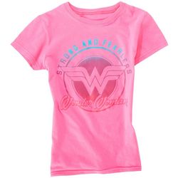 Wonder Woman Big Girls Strong And Fearless T-Shirt