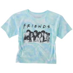 Friends Big Girls Tie Dye Group Screen Print T-Shirt