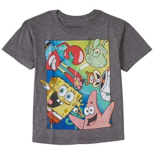 Little Girls Spongebob & Friends Graphic Short Sleeve