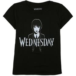 Big Girls Halloween Wednesday Short Sleeve T-Shirt