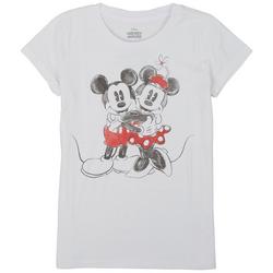 Big Girls Mickey & Minnie Mouse Short Sleeve T-Shirt