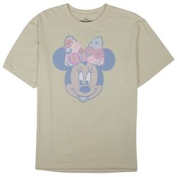Minnie Mouse Big Girls Minnie & Floral Screen Print T-Shirt