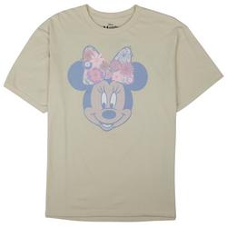 Big Girls Minnie & Floral Screen Print T-Shirt