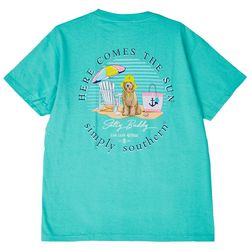 Simply Southern Big Girls Here Comes The Sun Dog T-Shirt