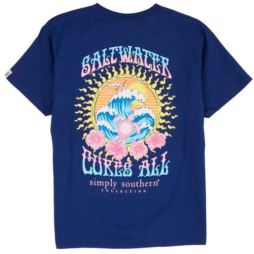 Simply Southern Big Girls Saltwater Cures All T-Shirt