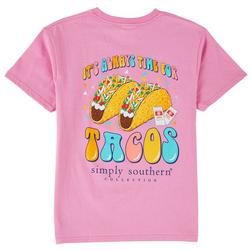 Big Girls Tacos Screen Short Sleeve T-Shirt