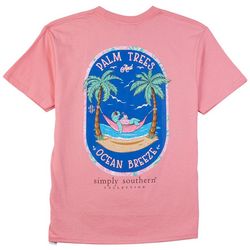 Simply Southern Big Girls Palm Trees & Ocean Breeze T-Shirt