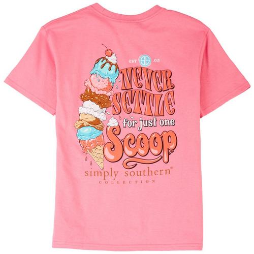 Simply Southern Big Girls Ice Cream Scoop T-Shirt