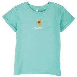 Little Girls Happy Sunflower T-Shirt