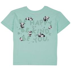 Runway Girl Big Girls Be Happy Panda Screen Front T-shirt