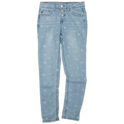 Vigoss Big Girls All Over Star Print Skinny Denim Jeans