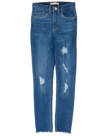 Big Girls Destructed Skinny Denim Jeans