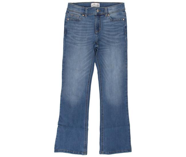 Piper Mid Rise Bootcut Petite Jeans - Dark Wash - Boutique 23