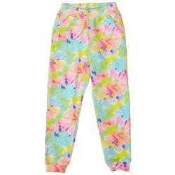 Little Girls Tie Dye  French Terry Jogger