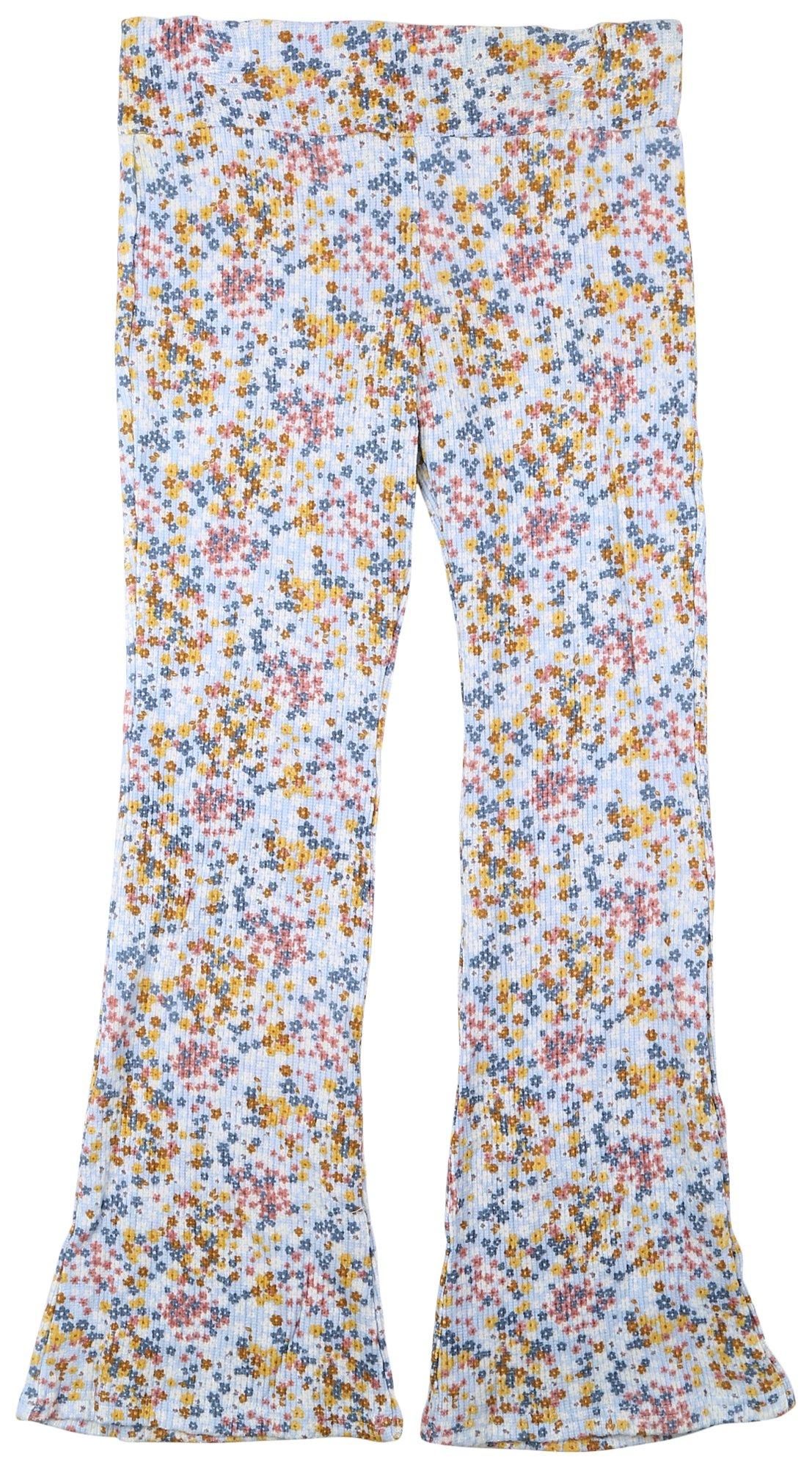 Big Girls Printed Floral Pocket Free Pants