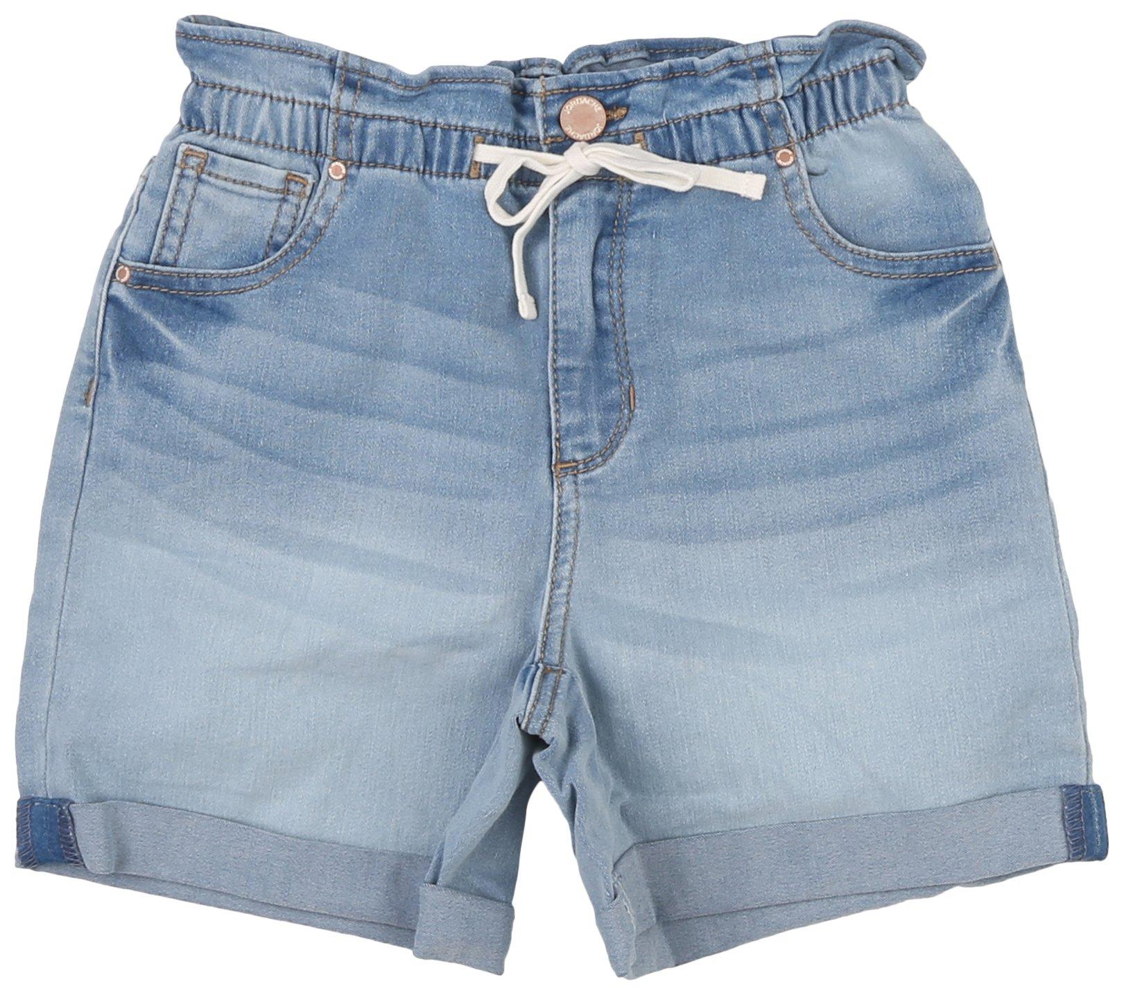 Jordache Big Girls Paperbag Denim Shorts