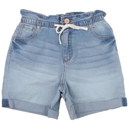Jordache Big Girls Paperbag Denim Shorts