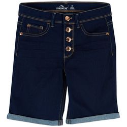 Jordache Big Girls Exposed Button Bermuda Shorts