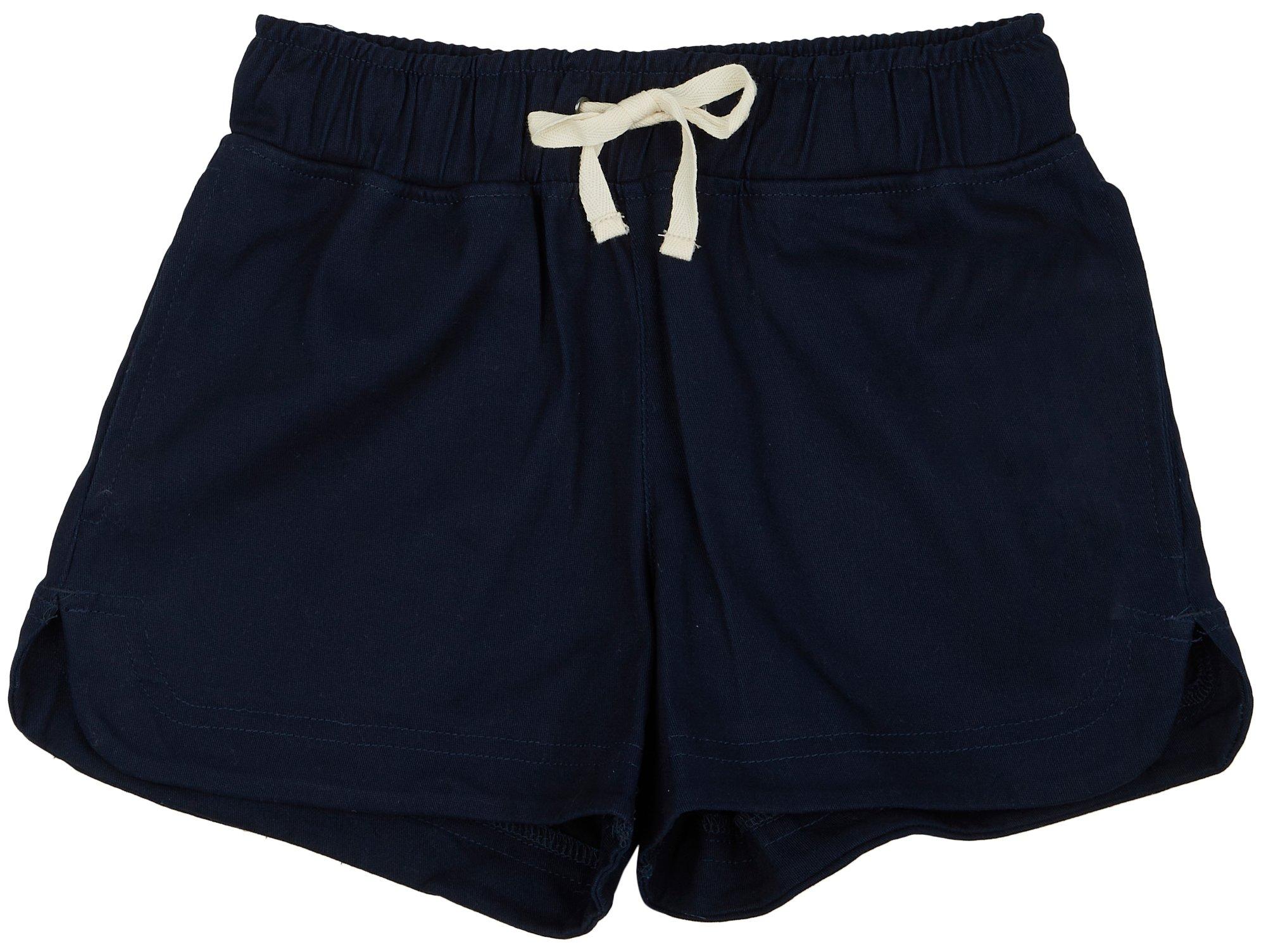 Dot & Zazz Little Girls Drawstring Terry Shorts