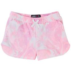 Little Girls Marble Dolphin Shorts