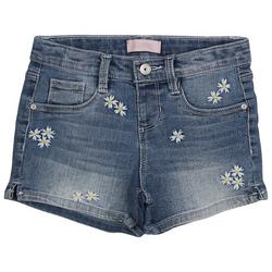 Little Girls Daisy Denim Shorts