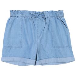 Wurl Big Girls Faux Denim Shorts