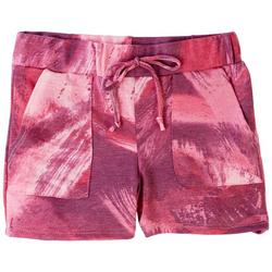 Big Girls Tie Dye Print Pork Chop Pockets Shorts