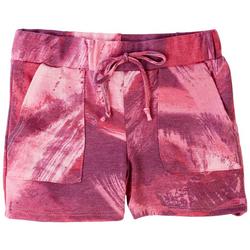 Little Girls Tie Dye Print Pork Chop Pockets Shorts