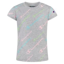 Champion Little Girls Diagonal Script Logo T-Shirt