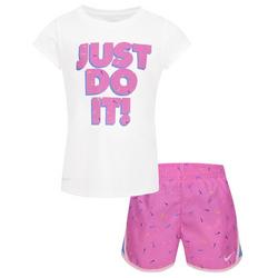 Little Girls Nike 2-pc. Just Do It Short Set