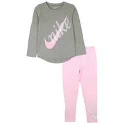 Little Girls 2-pc. Nike Pink Active Pant Set