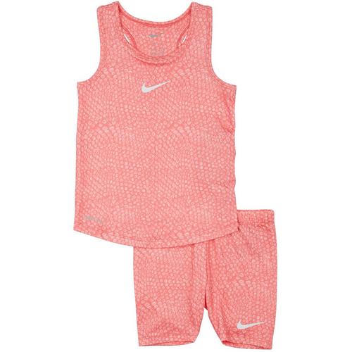 Little Girls 2-pc. Nike Swoosh Tank & Shorts