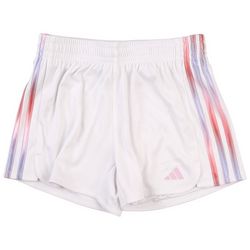 Adidas Big Girls Solid Ombre Striped Althetic Shorts