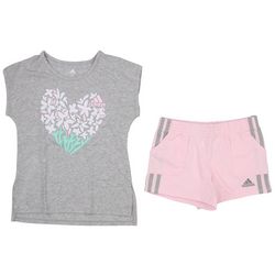 Little Girls 2-pc. Graphic French Terry Short Set