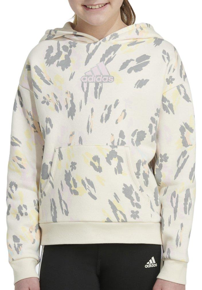 Adidas  Big Girls Long Sleeve AOP Fleece Hoody
