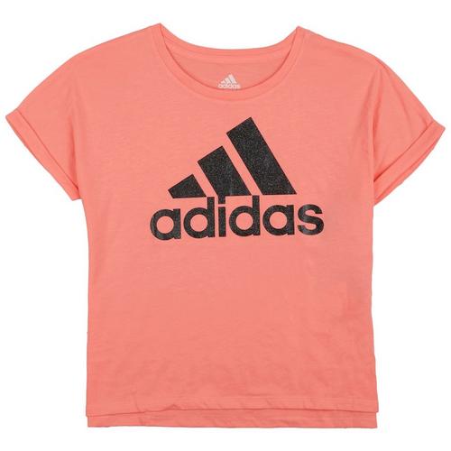 Adidas Big Girls Dolman Logo Graphic T-Shirt