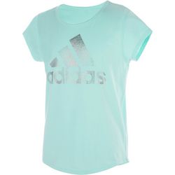 Adidas Big Girls Replenish Foil Logo T-Shirt