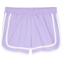 Little Girls Solid Woven Sports Shorts