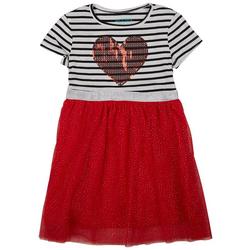 Little Girls Valentine's Sequin Heart Tutu Dress