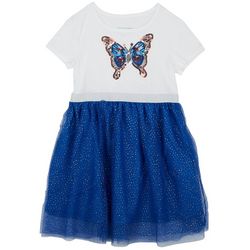 Little Girls Americana Butterfly Sequin Tutu Dress