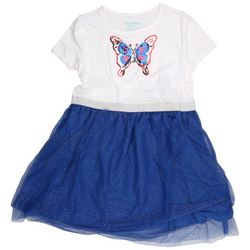 Big Girls Butterfly Americana Sequin Tutu Dress