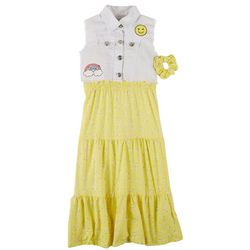 Limited Too Little Girls 2-pc. Floral Rainbow Vest Dress