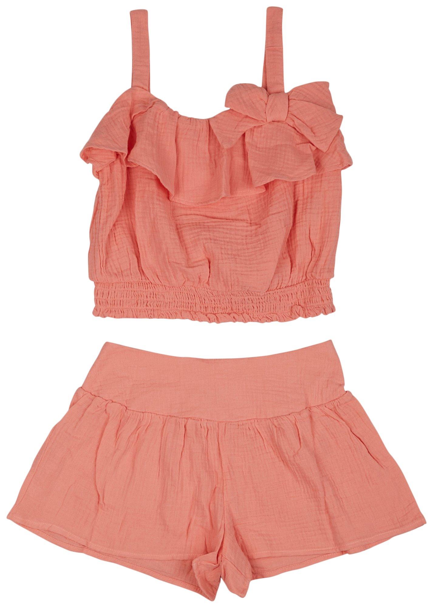 Bonie Jean Big Girls 2-pc. Sleeveless Gauze Top