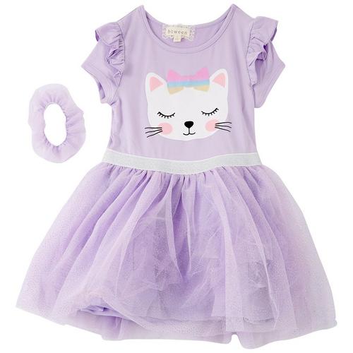 Btween Little Girls Cat Tutu Dress