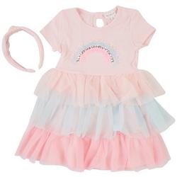 Little Girls 2-pc. Rainbow Tier Tutu Dress Set