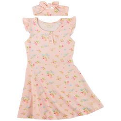 Btween Little Girls Floral Sleeveless Dress