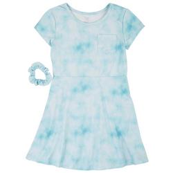 Little Girls Tie Dye Print Dress